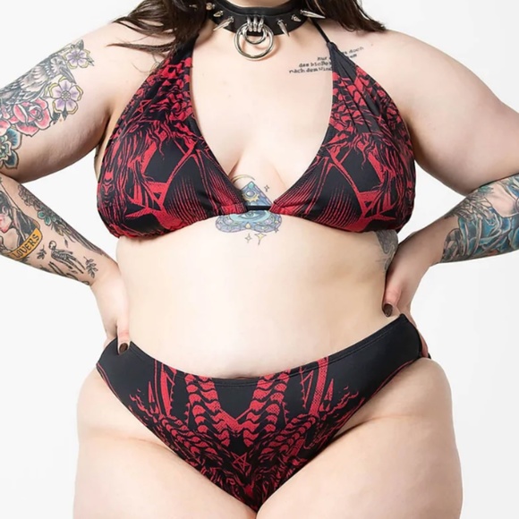 Killstar Beast Babe Plus Size 2-Piece Swimsuit 4XL NEW - Picture 2 of 6